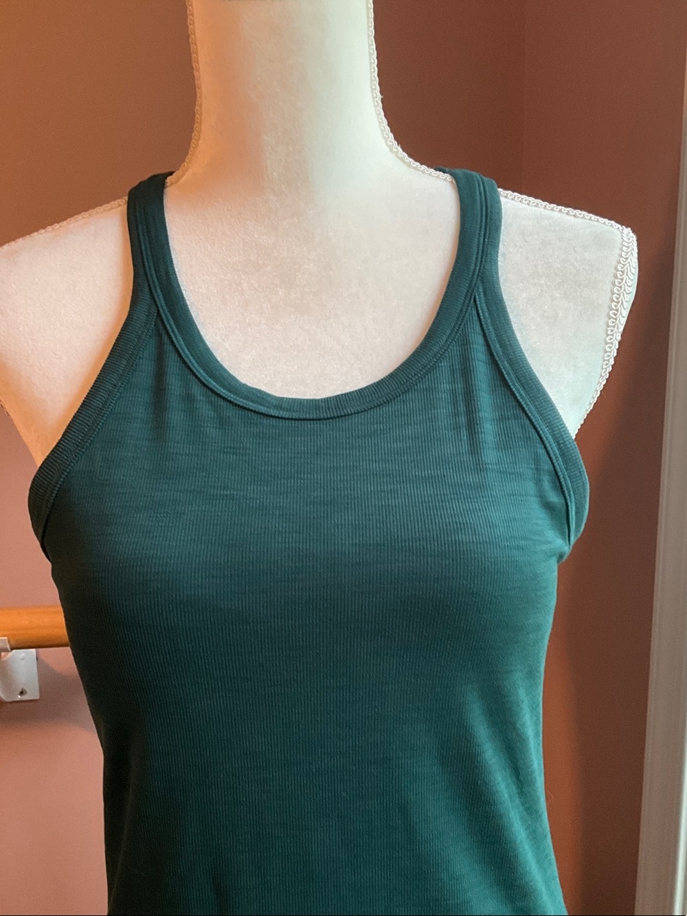 Prana dark teal tank top M - Picture 3 of 4
